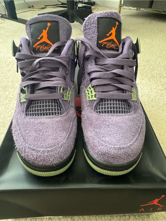 Jordan Other - Jordan Kids Purple Suede Sneakers with Orange Jumpman